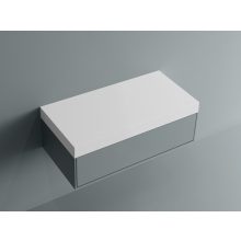 KK02-080 Matt fehér öntött márvány pult (80 cm széles) 