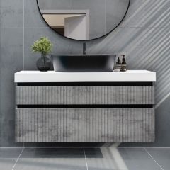   KK102-100 szett : Pultra ültethető mosdó szekrénnyel 100cm